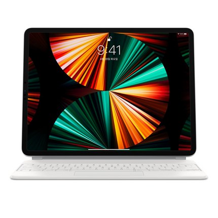 Apple 정품 매직 키보드 iPad Pro 12.9 5세대, 화이트, 한국어