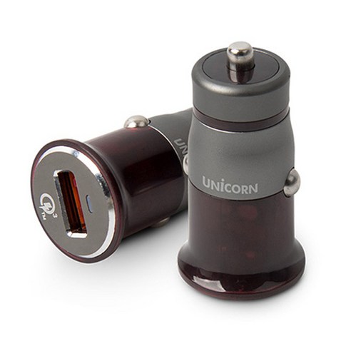 유니콘 퀄컴 3.0 차량용 1포트 USB 고속 충전기, QC-100