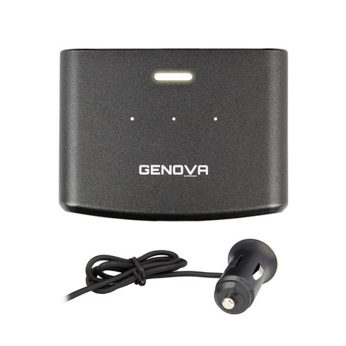 제노바 슬림 3A USB 차량용 충전기, GV103, 혼합 색상