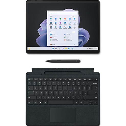 마이크로소프트 2022 서피스 프로9 노트북 13 + 키보드 + 슬림펜 2 코어i7 인텔 12세대, Graphite(노트북), Black(키보드), 256GB, 16GB, WIN11 Home, QIL-00032/8X6-00017
