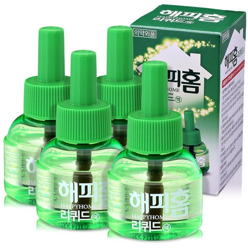 유한양행 해피홈 모기향 리퀴드 리필 모기퇴치기 45일지속 14개 리뷰후기