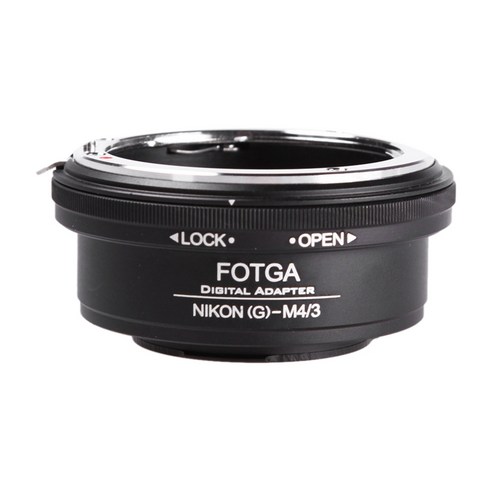 Nikon G 렌즈 용 FOTGA 어댑터 링 MICRO-4 / 3 파나소닉 G1 / G2 / GH2 OLYMPUS E-P2 / E-PL1 렌즈 어댑터 링, 검정, 하나