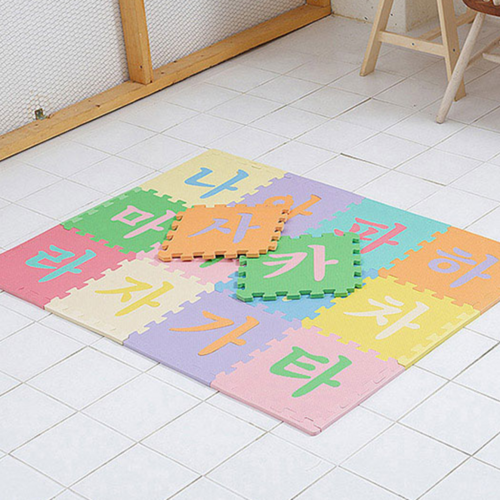 비앤씨 EVA 유아 퍼즐매트 30*30*1.2cm, 한글, 10개