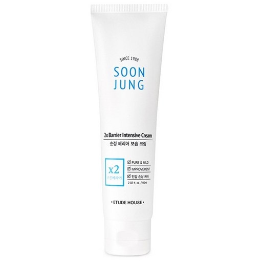 에뛰드하우스 순정 2x 베리어 보습 크림, 1개, 60ml