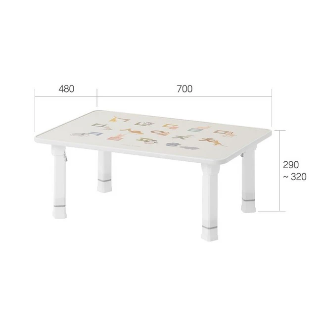 코아코아 높이 조절 유아공부상, 한글