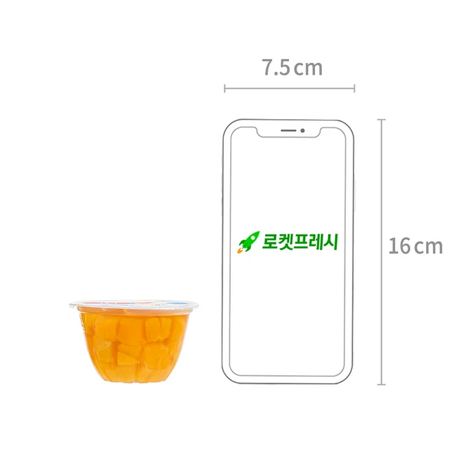 돌 후룻볼 복숭아, 113g, 4개입