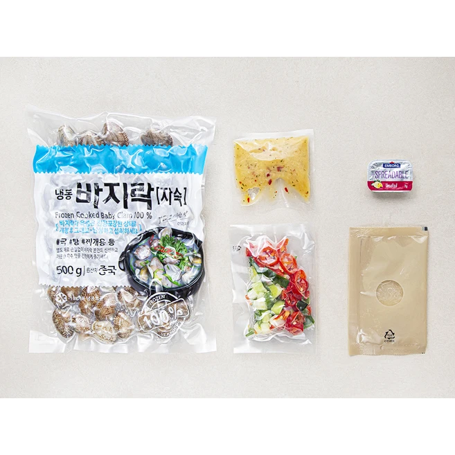 프레시지 바지락 술찜 2인분 (냉동), 587g, 1개