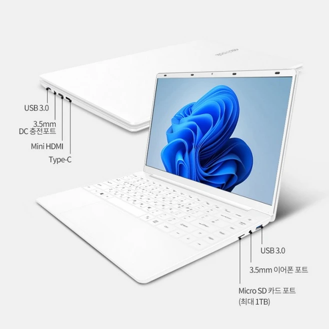 네오북 2024 노트북 14.1 인텔 셀러론, 핑크, 128GB, 6GB, WIN11 Home, N14GO