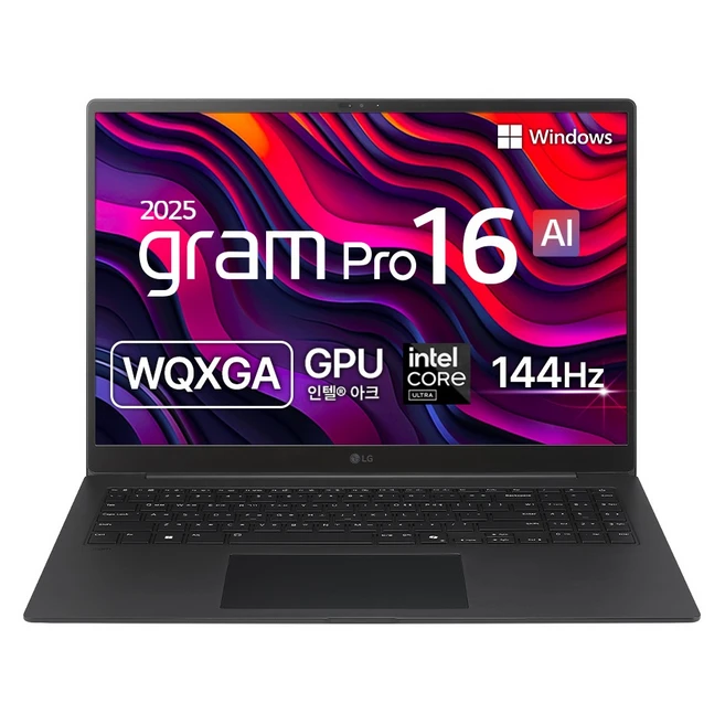 LG전자 2025 그램 프로 16 코어Ultra7 루나레이크, 그레이, 16Z90TS-GU7BK, 1TB, 32GB, WIN11 Home
