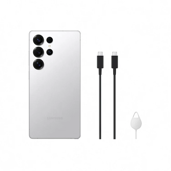 [256GB → 512GB 업그레이드] 갤럭시 S25 Ultra 자급제 SM-S938N, 티타늄 화이트실버, 256GB