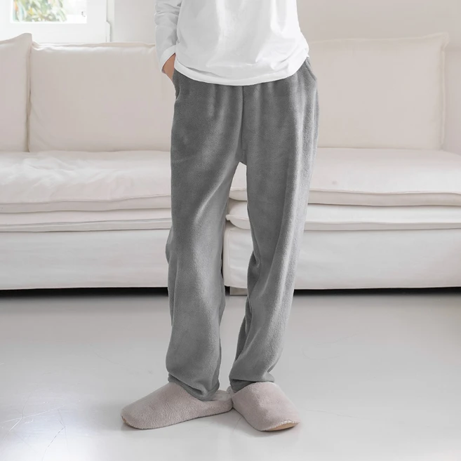 어나더디 데일리 밍크 수면 남녀 커플 잠옷 바지