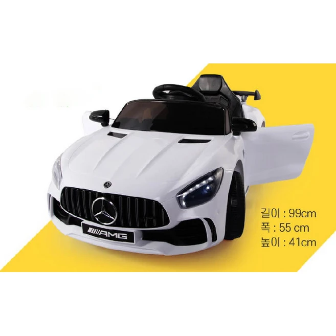 대호토이즈 벤츠 NEW GTR AMG 유아전동차, 화이트, 1개