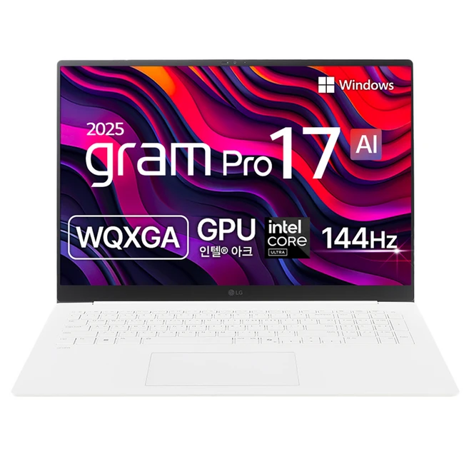 LG전자 2025 그램 프로 17 코어Ultra7 애로우레이크, 에센스 화이트, 17Z90TP-GD7CK, 512GB, 32GB, WIN11 Home