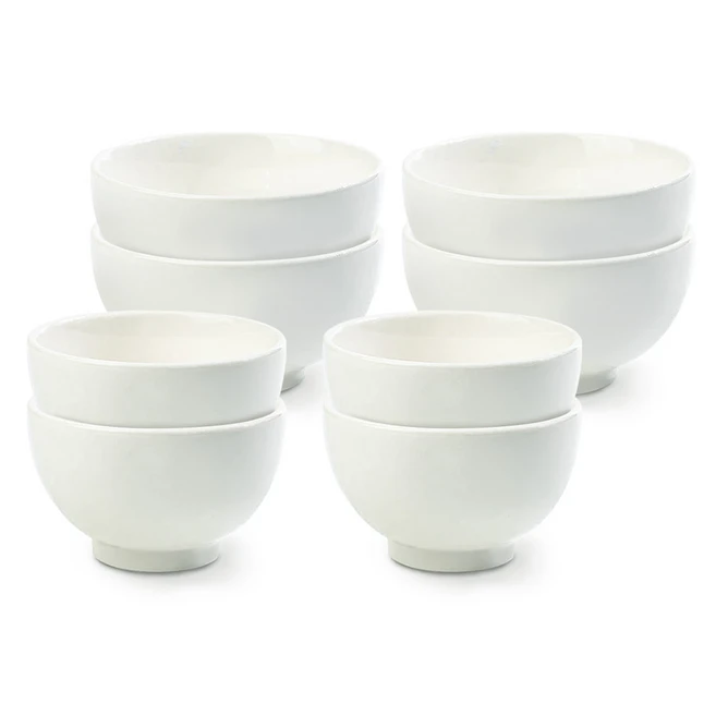 시라쿠스 메이플 공기 대접 세트, 화이트, 4세트, 공기 4p + 대접 4p