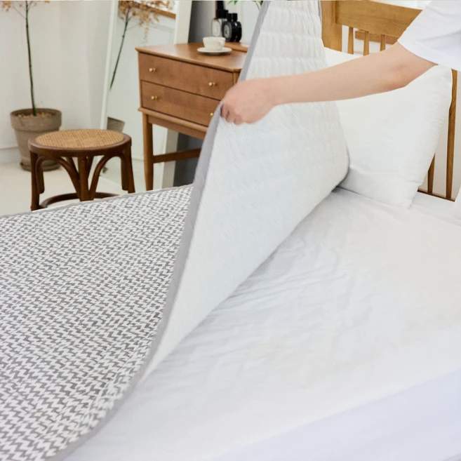 한일의료기 슬리브 카본 전기매트 HLD-BB220S(24), 애쉬그레이, 싱글(100 × 180 cm)
