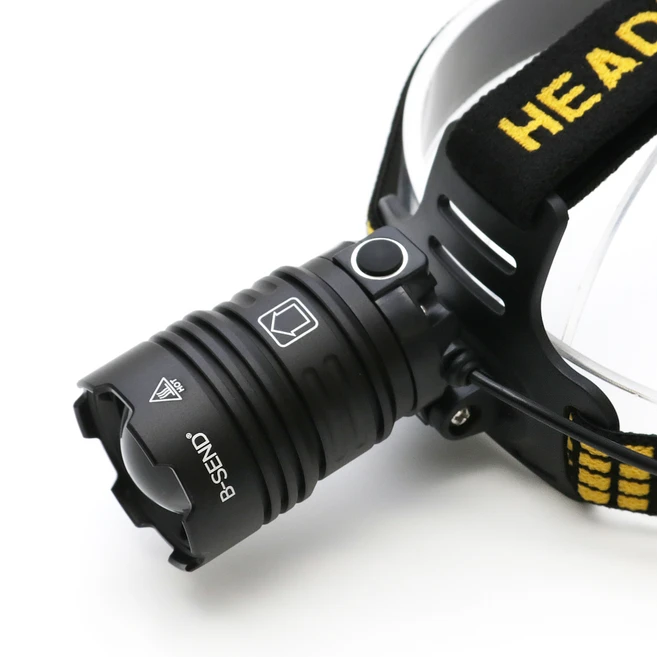 비센드 고성능 줌 헤드랜턴 BS-H700, 1개, 블랙