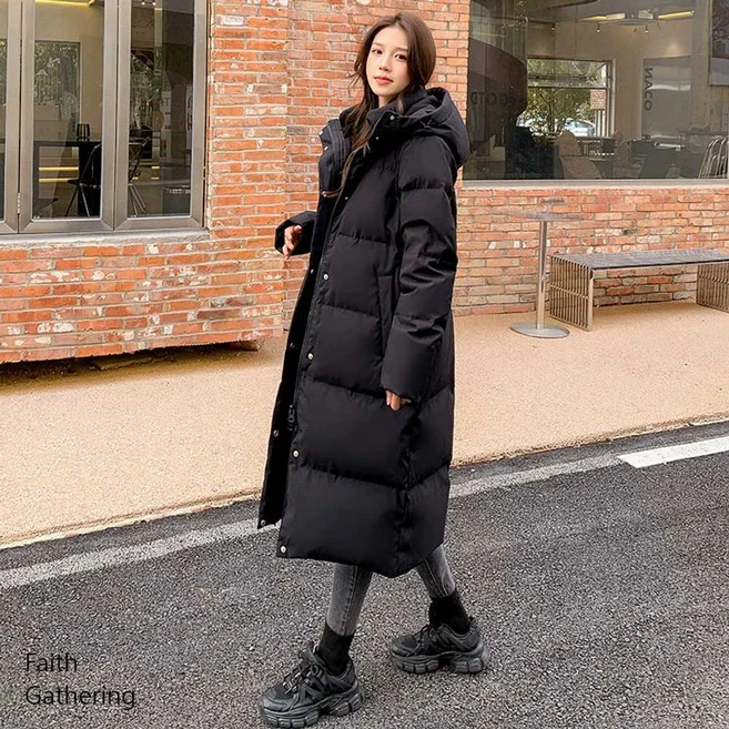 Faith Gathering 패딩 점퍼 롱 자켓 24FW 남성 구스다운