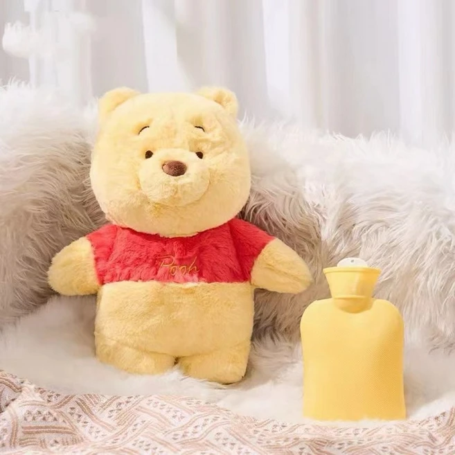 스티치 온수주머니 인형 500ml 찜질팩 엔젤 핫팩 찜질기 대판촉, 1개, 옐로베어, 30cm