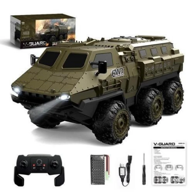 RC 자동차 중장비 리모컨 군용 트럭 116 9510e 6wd 24ghz 육군 고속 30 kmh 선물, 2) Army green, 1개