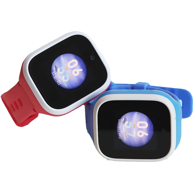 키즈폰 우들 스마트 키즈워치폰 통화 실시간위치추적 가능, GPS+Cellular, 4cm, 블루