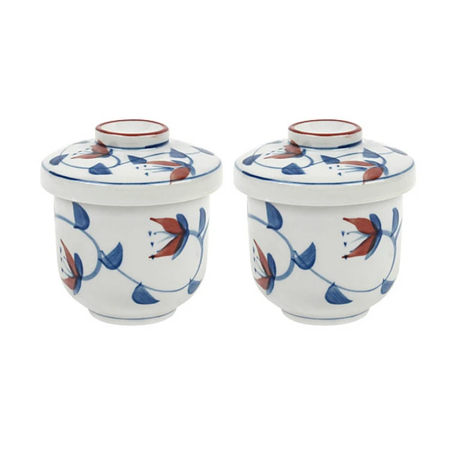 꿈꾸는 키친 일본식 계란찜 그릇 차완무시 하나야 2P, 1세트