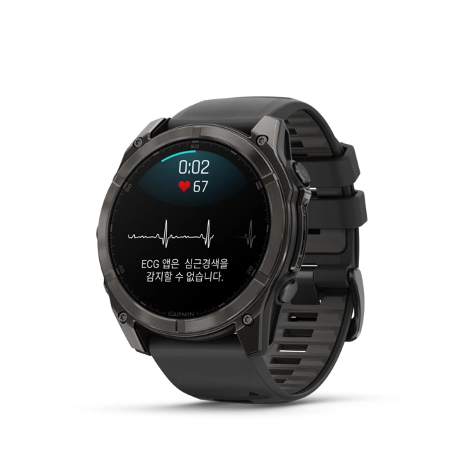 가민 피닉스 8 51mm AMOLED GPS 스마트워치, Carbon Gray Black