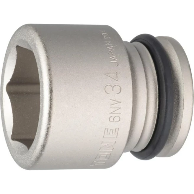 TONE HP6NV24 임팩트 소켓 19.0mm0.7인치34인치 양면 폭 24mm0.9인치, HP6NV-34 양면폭 34mm, 1개