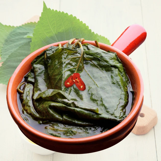 간장깻잎 장아찌 10KG, 아이스박스＋냉매제, 1개