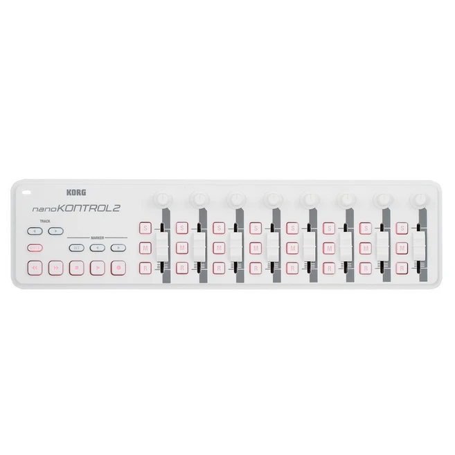 [작곡가의 미디가게] KORG nanoKONTROL2 MID Controller 코르그 나노 컨트롤 2 키보드 컨트롤러 USB 미디 컨트롤러, 화이트