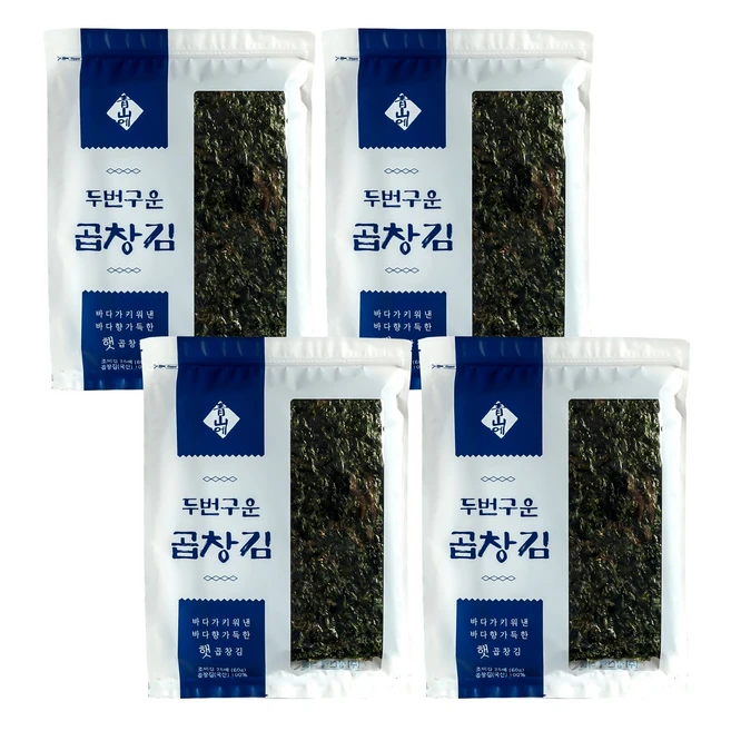 24년도11월 햇 두번구운곱창김 25매, 4개