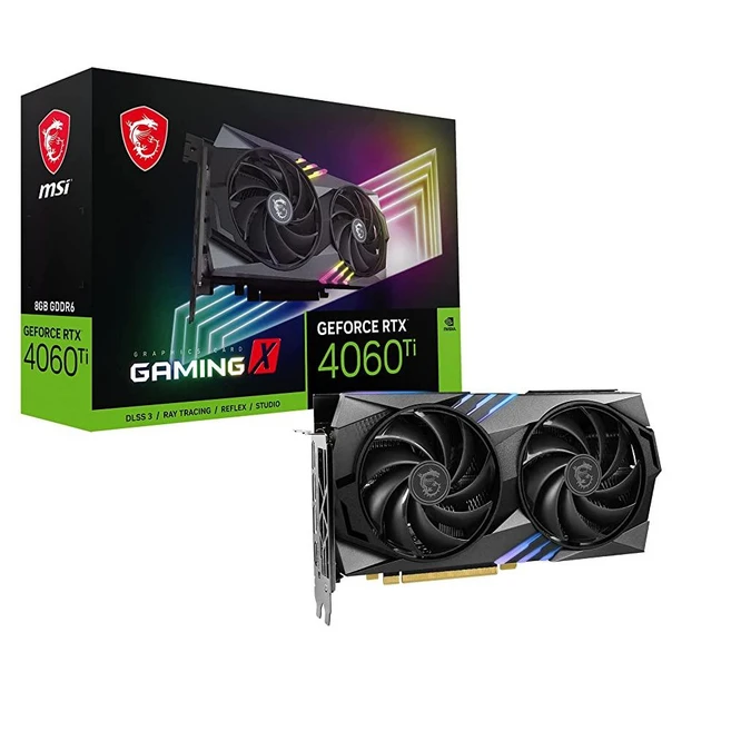 MSI 게이밍 지포스 RTX 4060 Ti 8GB GDRR6 익스트림 클럭: 2655 MHz 128비트 HDMIDP Nvlink TORX 팬 4.0 Ada Lovelace Arch, MSI 게이밍 지포스 RTX 4060 Ti 8GB GD