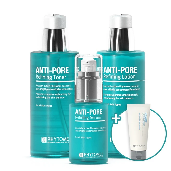 피토메스 안티 포어 리파이닝 화장품 3종 세트, 1세트
