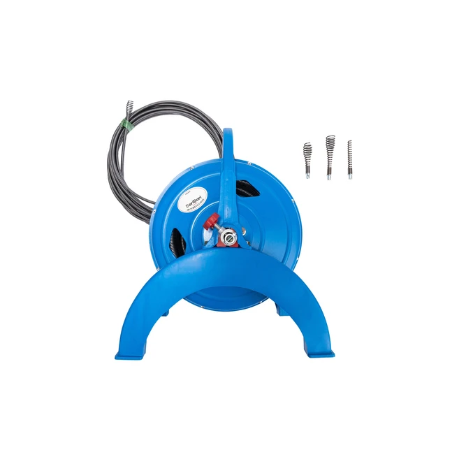 스팀웍스 clogged drain 하수구 막힘 뚫음 sewer 기계 공구 15M 스프링청소기 pipe 세면대 싱크대 plumber 세탁실 하수도 spring 배수구 배관 관통기, 1개, 혼합색상