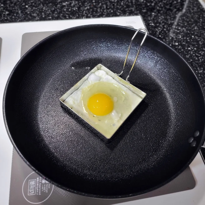 [다행의살림] 스테인리스 사각 계란틀, 1개