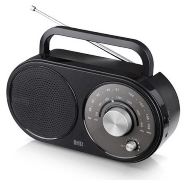 브리츠 휴대용 FM AM 아날로그 라디오, 혼합색상, Bz-r370(휴대용 라디오)