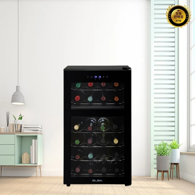 엘바 와인셀러 EW65DT24 24병, 블랙