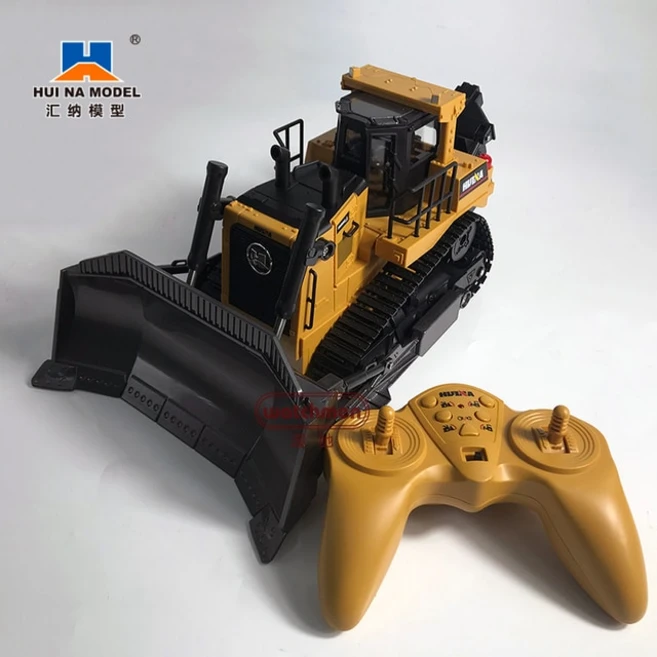 RC 자동차 트럭 불도저 휠 삽 로더 트랙터 모델 엔지니어링 차량 9 채널 라디오 제어 장난감 선물, [03] HUINA 1569, 1개