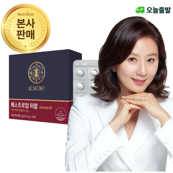 르시크릿 에스트로업 이알 루바브 여성갱년기, 1박스, 30정