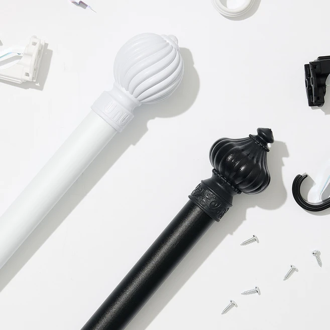 홈드레브 35mm 프리미엄 커튼봉, 미파, 16자 (260~500cm), 화이트