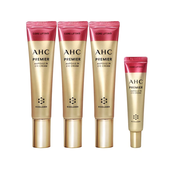 홈쇼핑 동일 AHC 아이크림 시즌12 최신상 앰플인 6각존 코어리프팅 김혜수 40ml 3개+12ml 1개, 3개