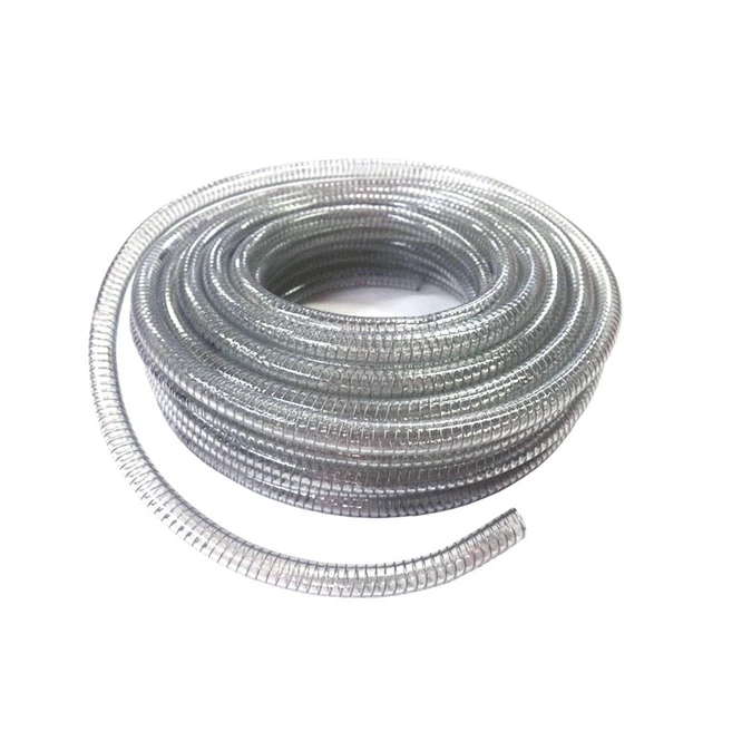식품용 스프링호스 8 10 12mm+M단위 재단판매 /투명호스 고압호스 철심호스 급배수용 공업기기용 물호스, 10mm+1M, 1개