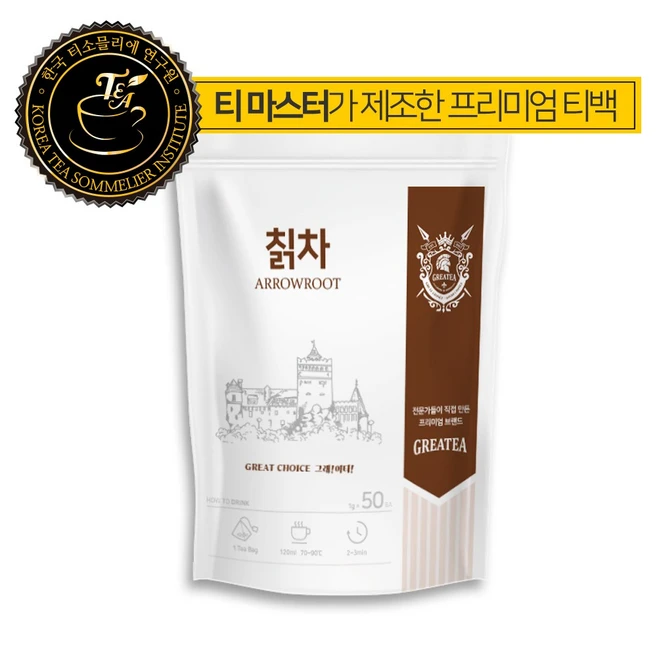 Greatea 칡차, 1개, 50개입, 1g