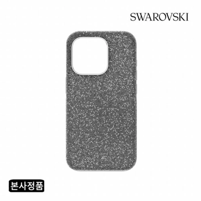 [스와로브스키] [/본사정품] 아이폰 15 Pro 실버 톤 케이스 5680864