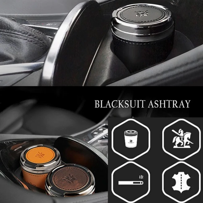 오토반 블랙슈트 재떨이 aw-d9012 홀더 휴지통 차량용품 포켓 다용도, 1개