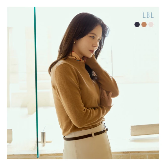 [LBL] ○24FW 호주산 메리노울100 라운드 클래식니트 3종