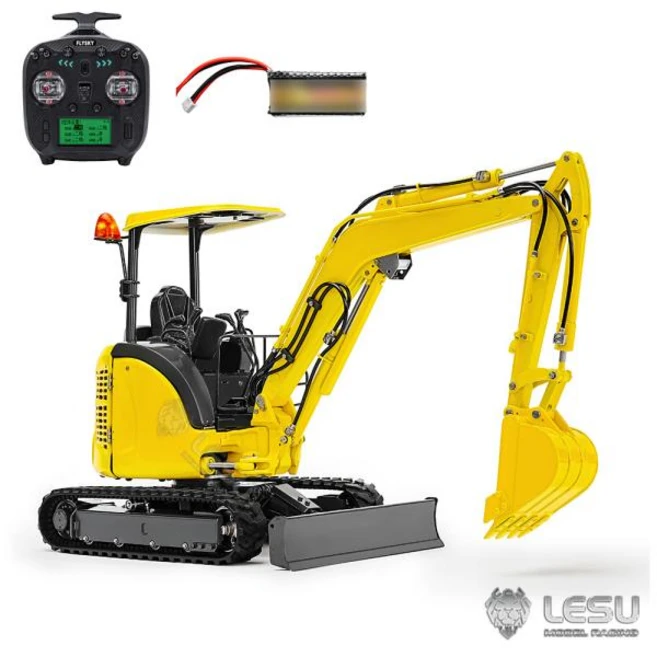 LESU PC30 RC 미니 굴삭기 1/14 체중계 RC 유압 금속 굴착기 기계 성인용 리모컨 차량 모델 장난감 선주문, 1개
