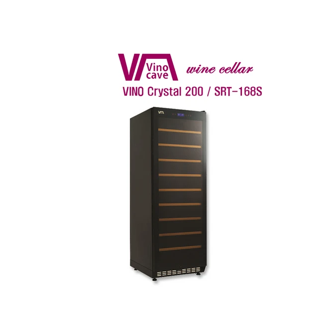 [VINOCAVE] 와인셀러 비노케이브 VINO Crystal 200(SRT-168S) 180-210병 보관 / 구매전 필수상담 050-5235-1001