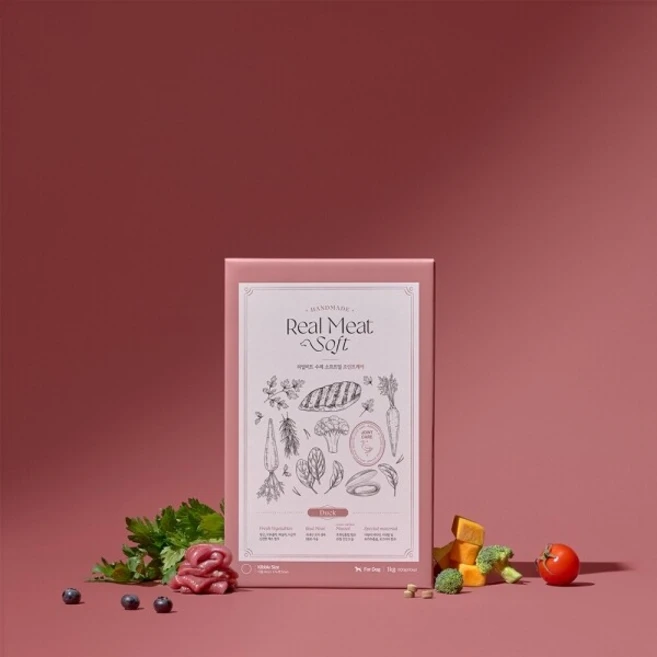 바우와우 리얼미트 수제소프트밀 강아지 사료 조인트케어 관절관리 (오리) 1kg, 1개