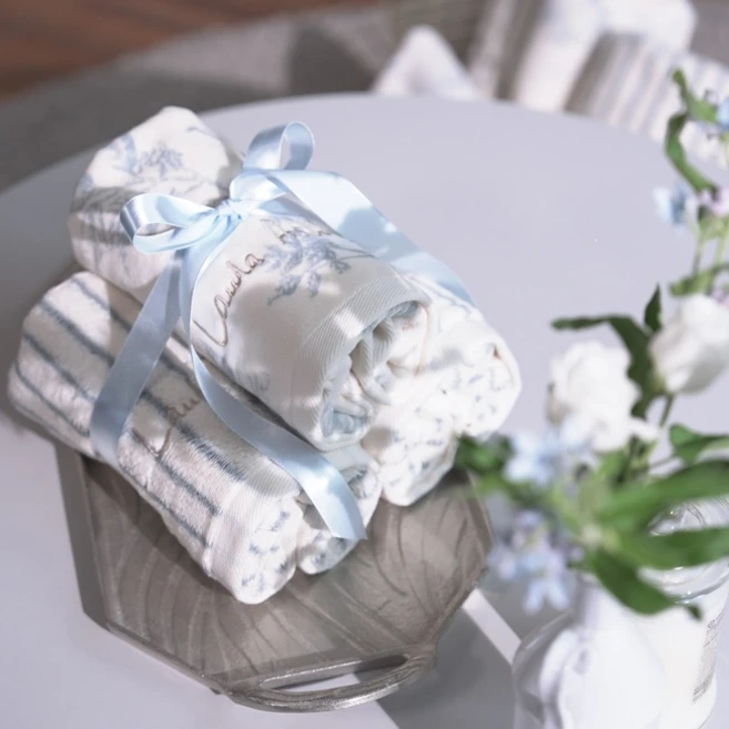 [로라애슐리] 60수 뉴클래식 에디션 엘더우드 블루 더블세트 16장 타올/수건, 16개