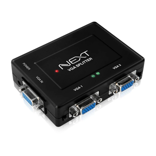 NEXT 2502VSP 1대2 VGA(RGB) 모니터분배기 개별스위치, 1개
